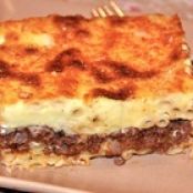 Pastitsio - Baked Pasta with Meat and Bechamel Topping
